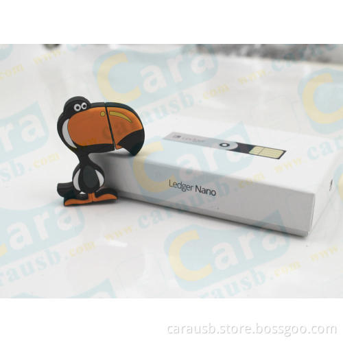 Toucan usb drive Custom Ledger Nano branding bird flash disk
